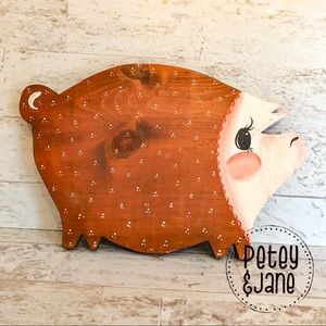 { P E T E Y & J A N E } Vintage Wood Cut Out